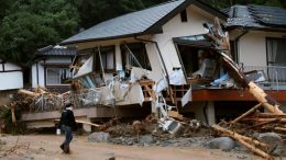 estragos de las lluvias japon