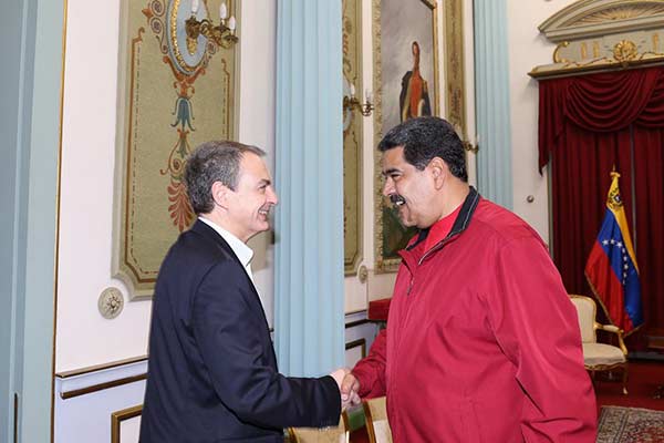 Zapatero y Maduro