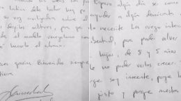 yon goicoechea envía nota manuscrita a expresidentes