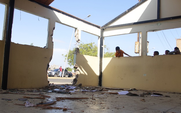 comnado GNB destruido turba