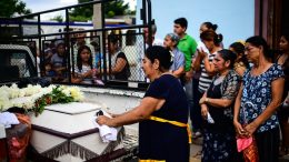 Entierro de víctimas del terremoto México