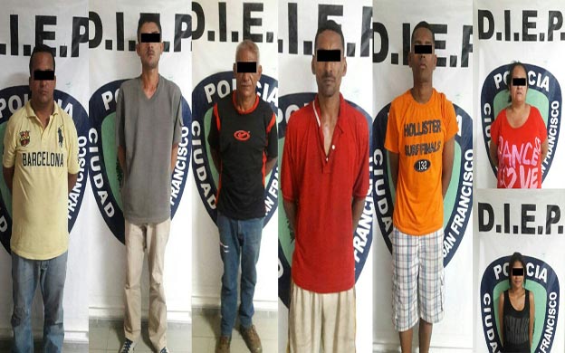 detenidos robacarros y extorsionadores