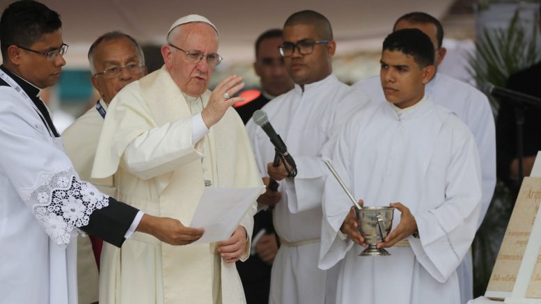 papa francisco en cartagena