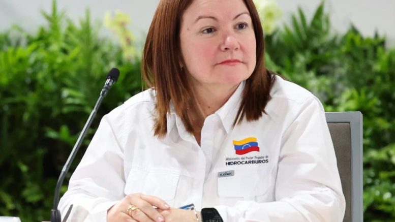 Paula Henao Ministra de Hidrocarburos de Venezuela