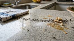 Migas, azúcar, agua y pequeñas grietas explican por qué las hormigas vuelven a la cocina aunque se limpie la superficie
