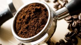 Borra café bien seca bicarbonato