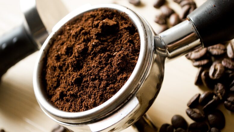 Borra café bien seca bicarbonato