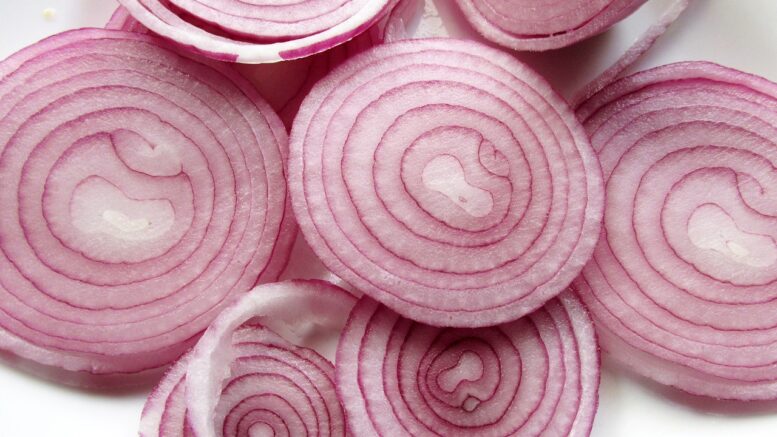Cebolla bicarbonato forman una mezcla