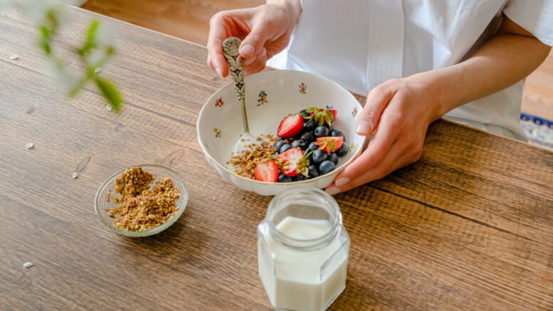 Mejor momento comer yogur está