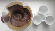 Borra café conserva cerca nitrógeno