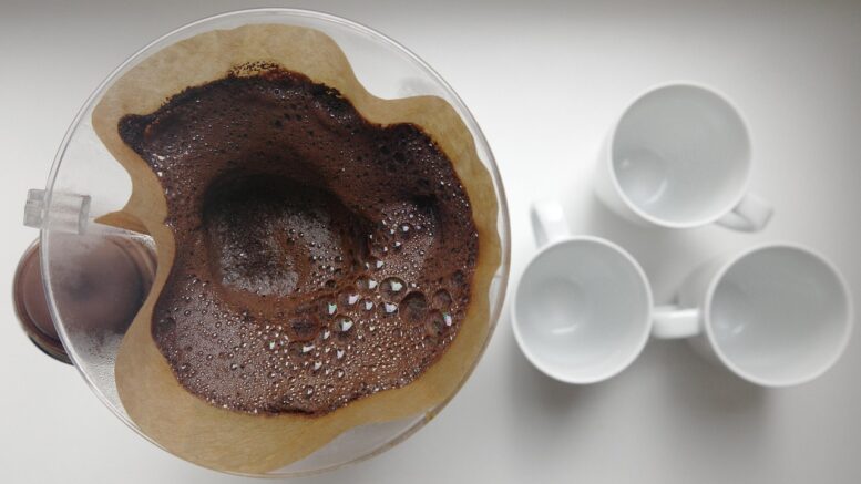 Borra café conserva cerca nitrógeno