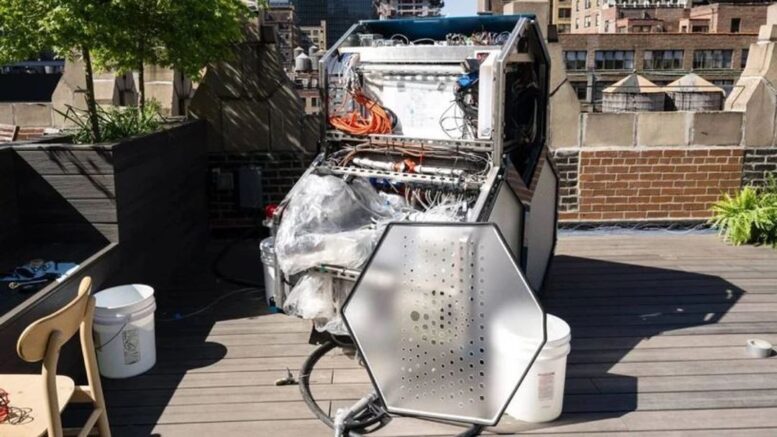 Una máquina del una nevera